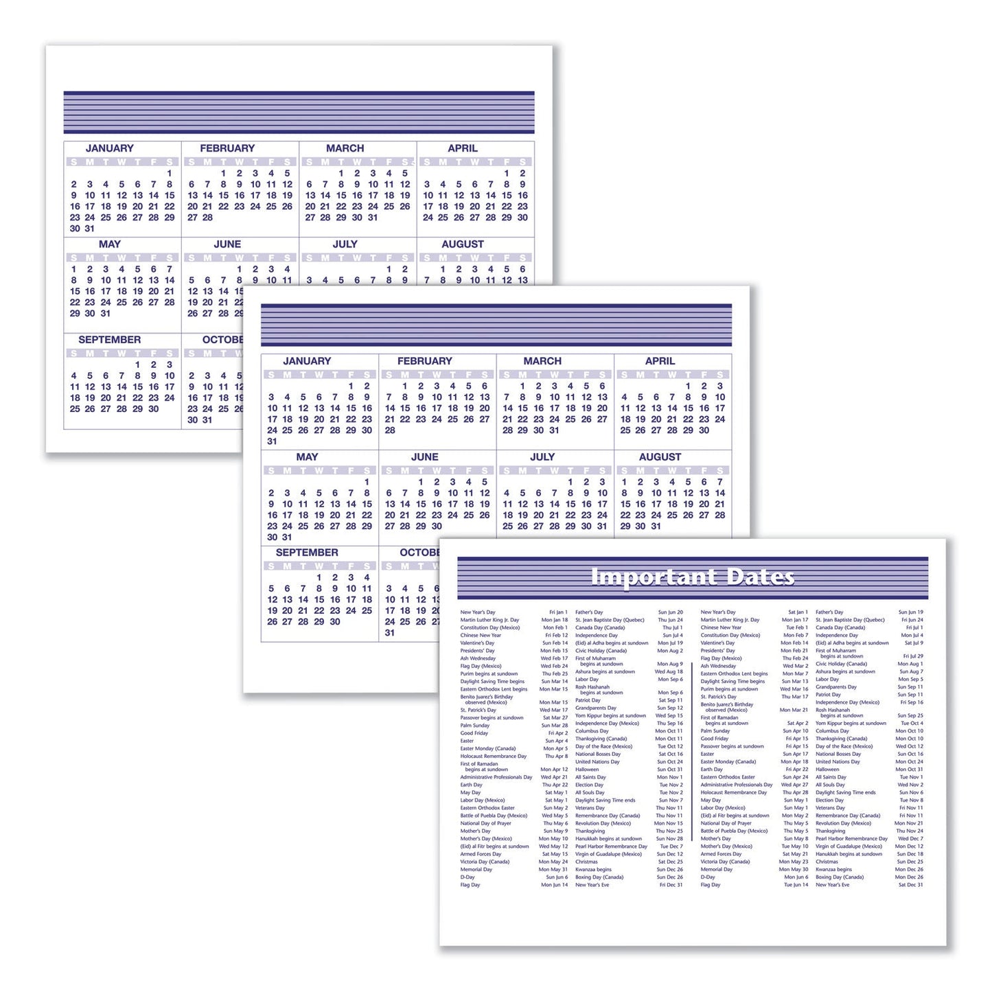AT-A-GLANCE Flip-A-Week Desk Calendar and Base, 7 x 5.5, White Sheets, 2023