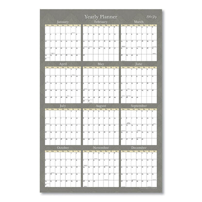 Blue Sky Adrianna Laminated Erasable Wall Calendar, 36 x 24, White/Taupe Sheets, 12-Month (Jan to Dec): 2023