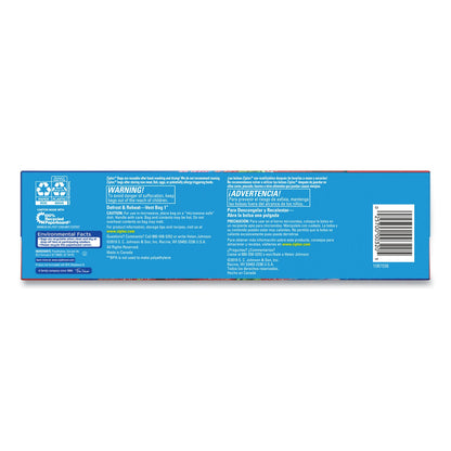 Ziploc Double Zipper Storage Bags, 1 gal, 1.75 mil, 10.56" x 10.75", Clear, 342/Carton