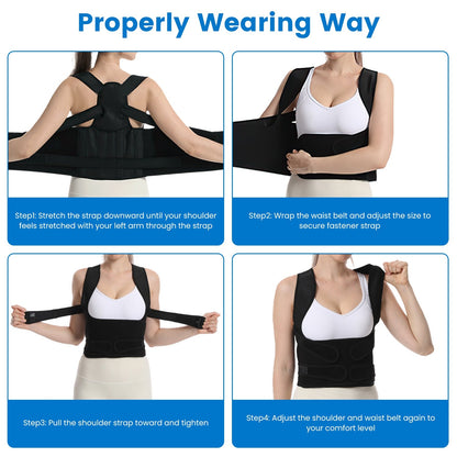 Unisex Posture Support Brace for Daily Wear