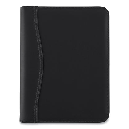 AT-A-GLANCE Black Leather Planner/Organizer Starter Set, 8.5 x 5.5, Black Cover, 12-Month (Jan to Dec): Undated