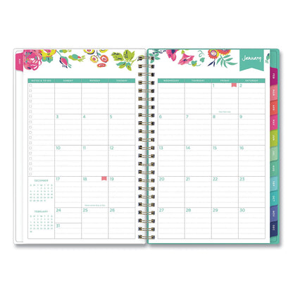 Blue Sky Day Designer Peyton Create-Your-Own Cover Weekly/Monthly Planner, Floral Artwork, 8 x 5, White, 12-Month (Jan-Dec): 2023