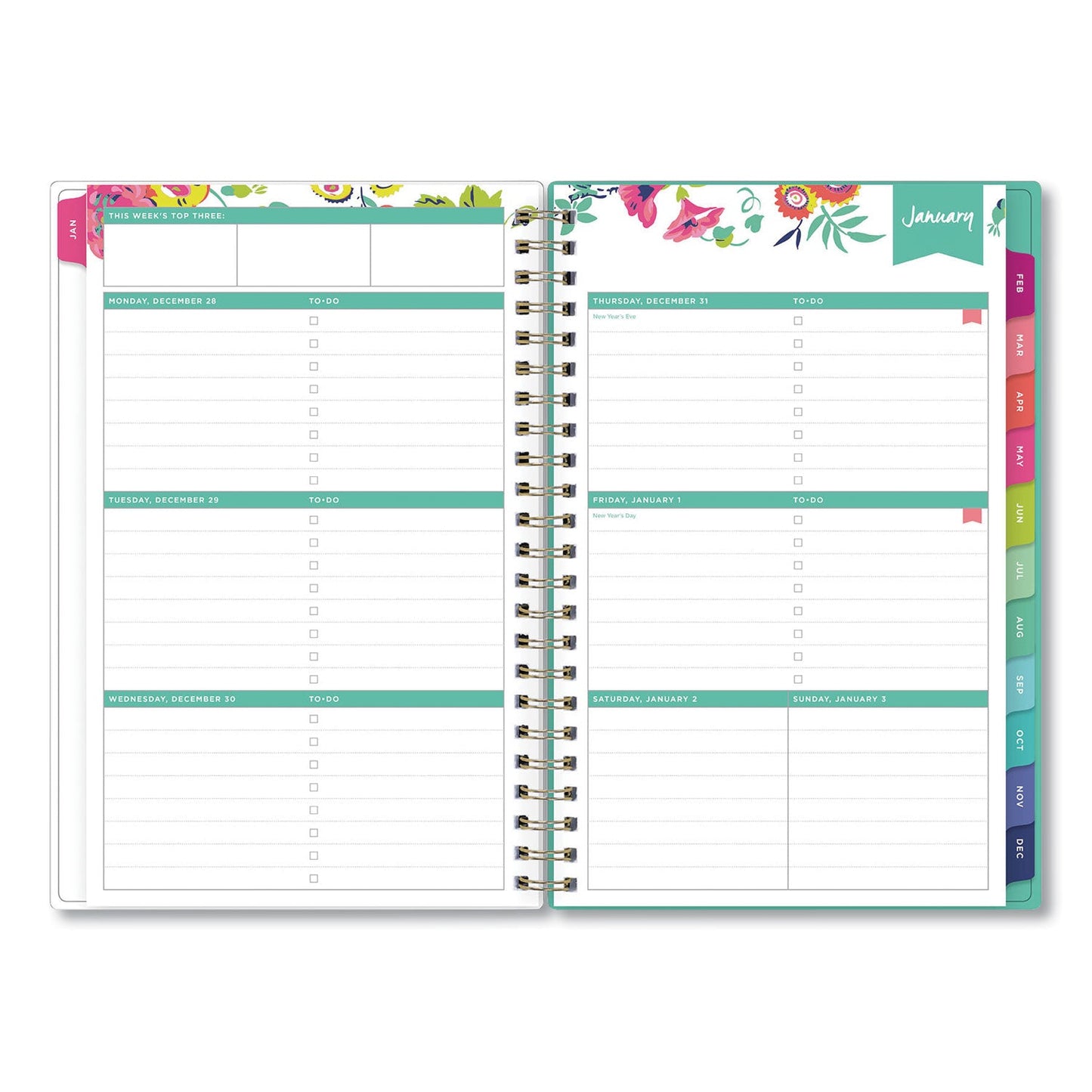 Blue Sky Day Designer Peyton Create-Your-Own Cover Weekly/Monthly Planner, Floral Artwork, 8 x 5, White, 12-Month (Jan-Dec): 2023