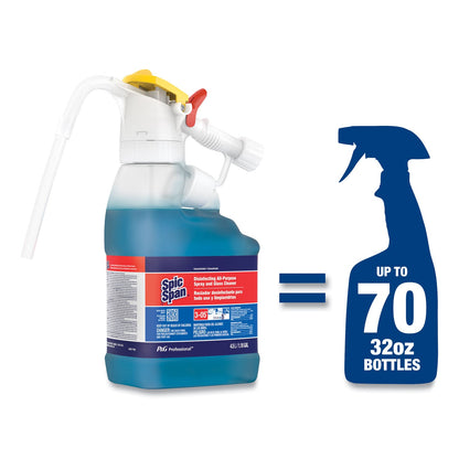P&G Professional Dilute 2 Go, Spic and Span Disinfecting All-Purpose Spray and Glass Cleaner, Fresh Scent, , 4.5 L Jug, 1/Carton