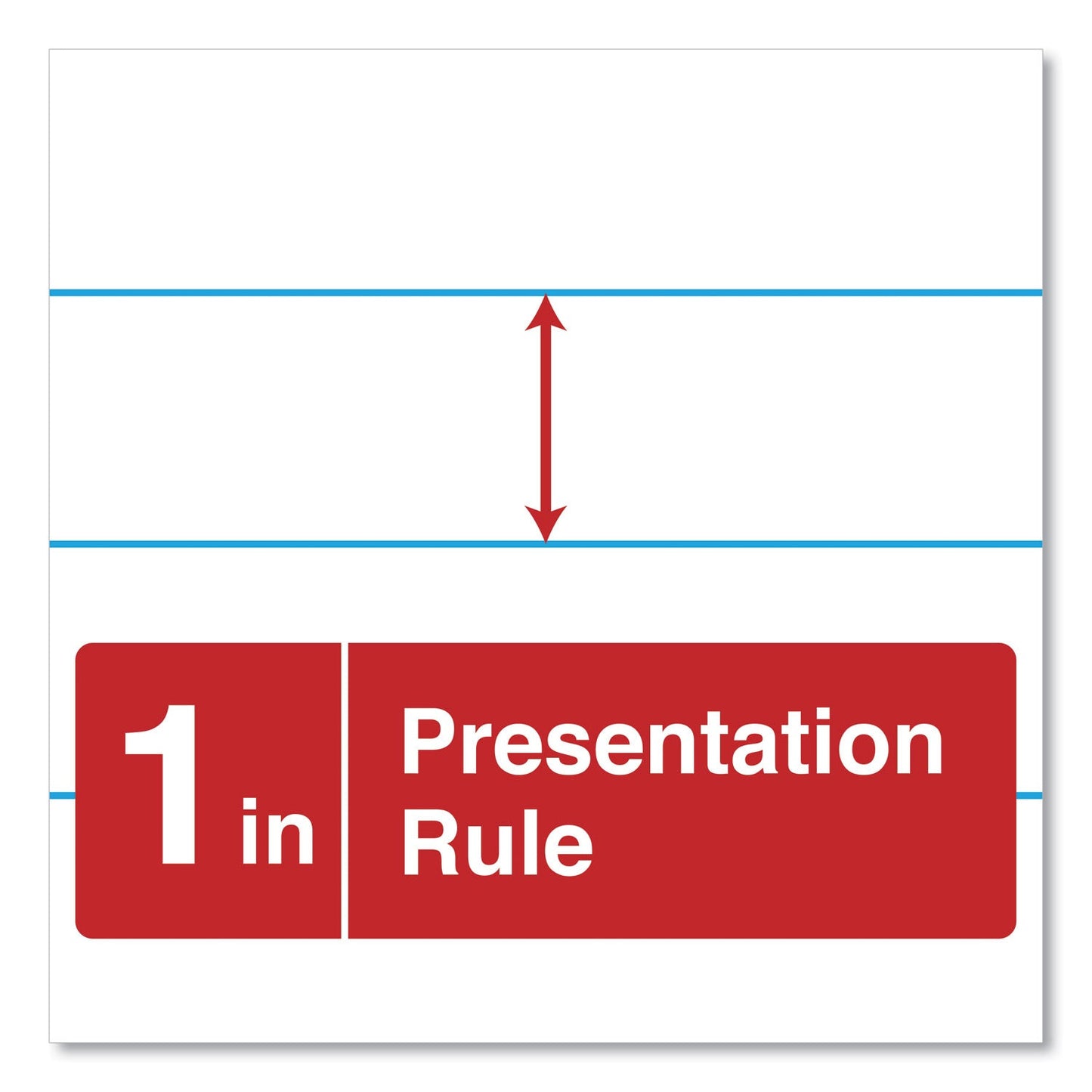Universal Easel Pads/Flip Charts, Presentation Format (1" Rule), 27 x 34, White, 50 Sheets, 2/Carton