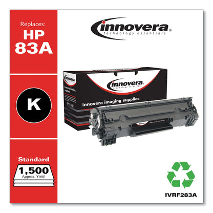 Innovera Remanufactured Black Toner, Replacement for 83A (CF283A), 1,500 Page-Yield