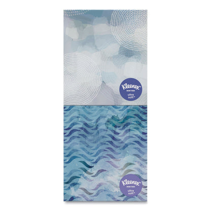 Kleenex Ultra Soft Facial Tissue, 3-Ply, White, 65 Sheets/Box, 4 Boxes/Pack, 12 Packs/Carton