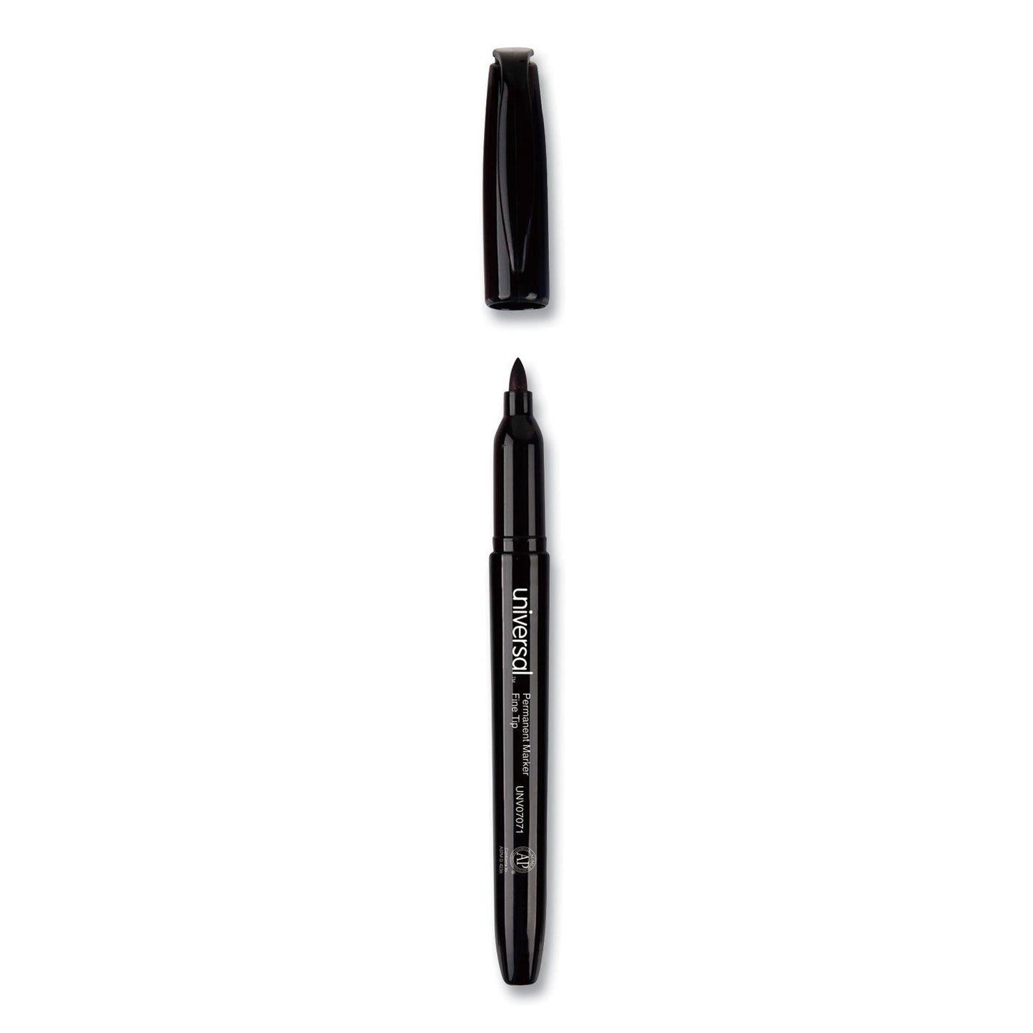 Universal Pen-Style Permanent Marker Value Pack, Fine Bullet Tip, Black, 36/Pack
