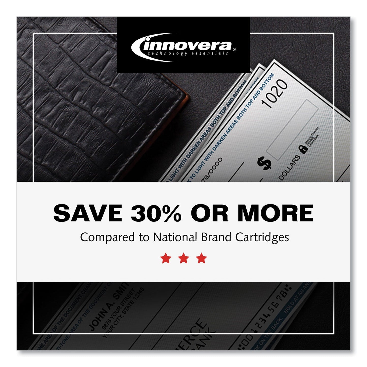 Innovera Remanufactured Black MICR Toner, Replacement for 64AM (CC364AM), 10,000 Page-Yield