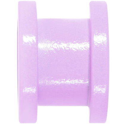 Sweet Pastel Purple Screw Fit Tunnel Plug Set 16G to 19mm