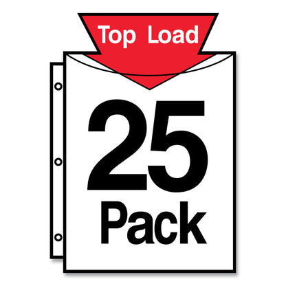 Avery Secure Top Sheet Protectors, Super Heavy Gauge, Letter, Diamond Clear, 25/Pack