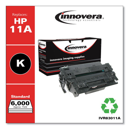 Innovera Remanufactured Black Toner, Replacement for 11A (Q6511A), 6,000 Page-Yield