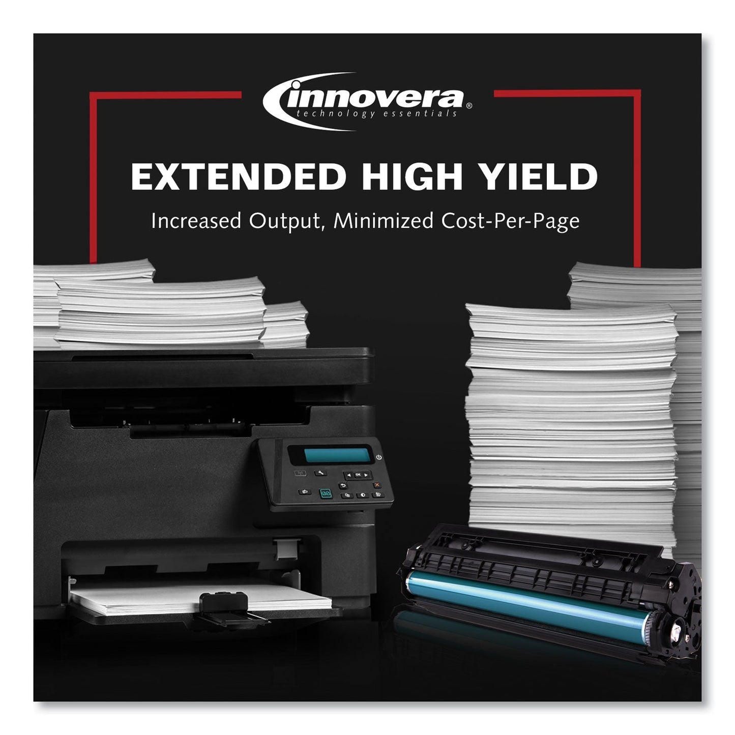 Innovera Remanufactured Black Toner, Replacement for T654X11A, 36,000 Page-Yield