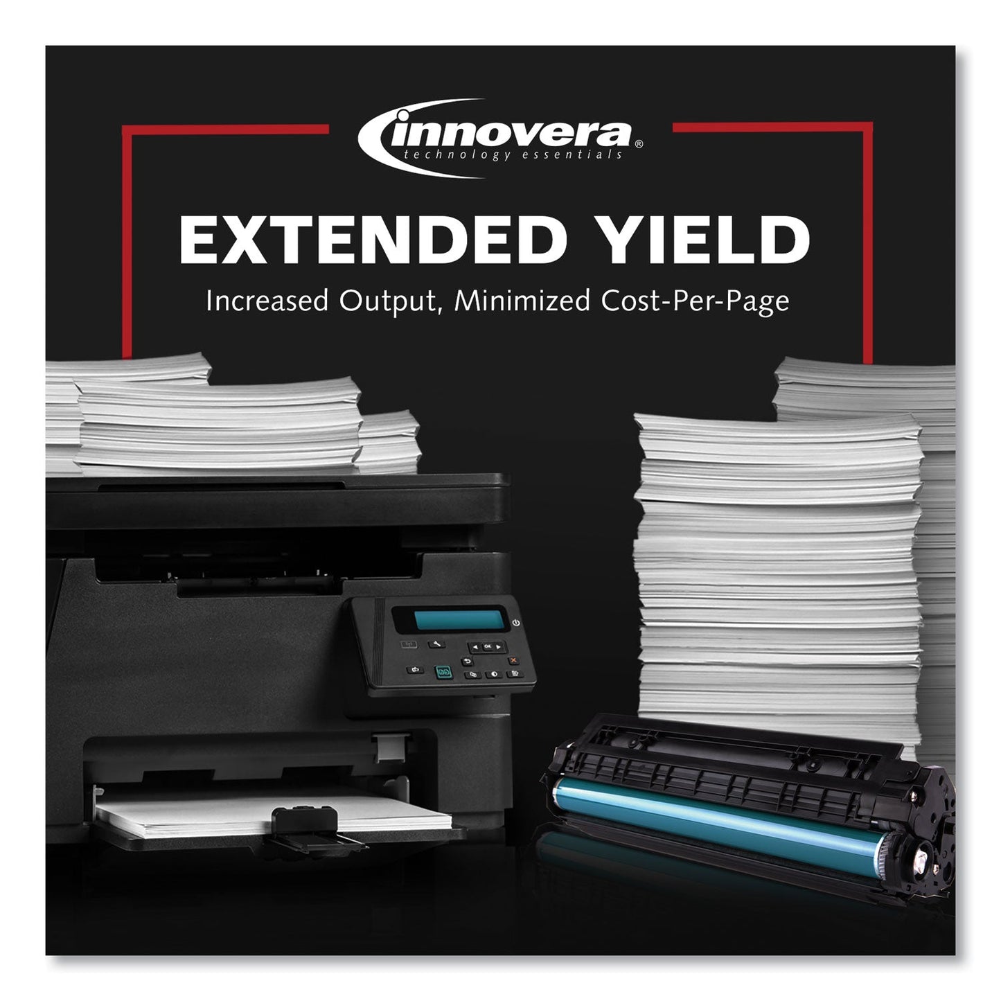 Innovera Remanufactured Black High-Yield Toner, Replacement for 593-BBBU, 6,000 Page-Yield