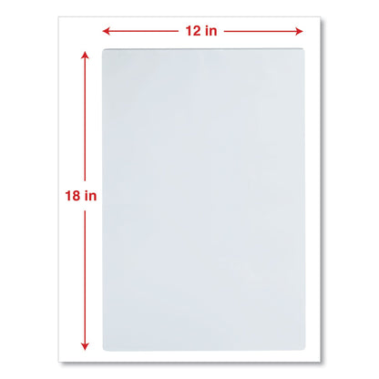 Universal Laminating Pouches, 3 mil, 18" x 12", Matte Clear, 25/Pack