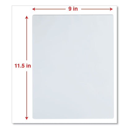 Universal Laminating Pouches, 3 mil, 9" x 11.5", Matte Clear, 25/Pack