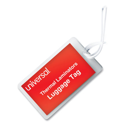 Universal Laminating Pouches, 5 mil, 2.5" x 4.25", Matte Clear, 25/Pack