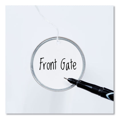 Avery Heavyweight Stock Metal Rim Tags, 2.25" dia, White, 500/Box