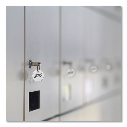 Avery Heavyweight Stock Metal Rim Tags, 1.25" dia, White, 500/Box