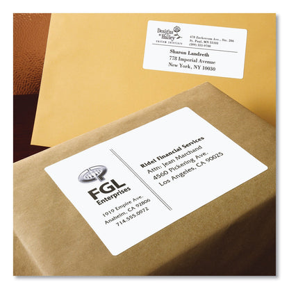 Avery Shipping Labels w/ TrueBlock Technology, Inkjet Printers, 3.5 x 5, White, 4/Sheet, 25 Sheets/Pack