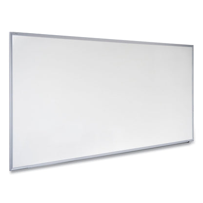 Universal Dry Erase Board, Melamine, 72 x 48, Satin-Finished Aluminum Frame