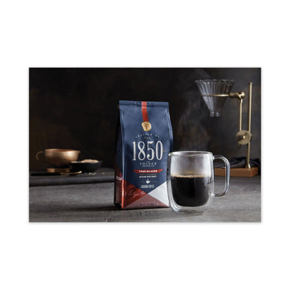 1850 Coffee, Trailblazer, Dark Roast, Ground, 12 oz Bag