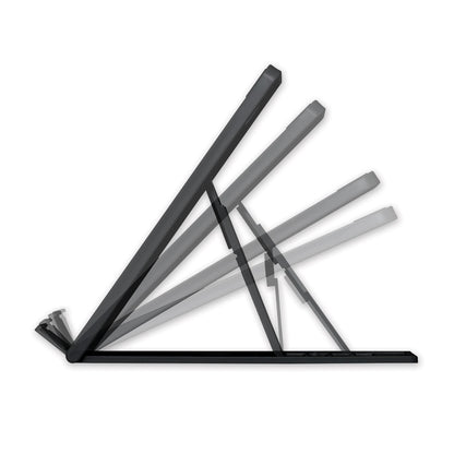 Kensington SmartFit Easy Riser Laptop Cooling Stand, 13" x 9.5" x 0.8" to 7.1", Black, Supports 8 lbs