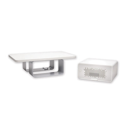 Kensington FreshView Wellness Monitor Stand with Air Purifier, For 27" Monitors, 22.5" x 11.5" x 5.4", White, Supports 200 lbs