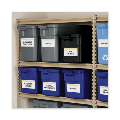 Avery Waterproof Shipping Labels with TrueBlock Technology, Laser Printers, 5.5 x 8.5, White, 2/Sheet, 50 Sheets/Pack