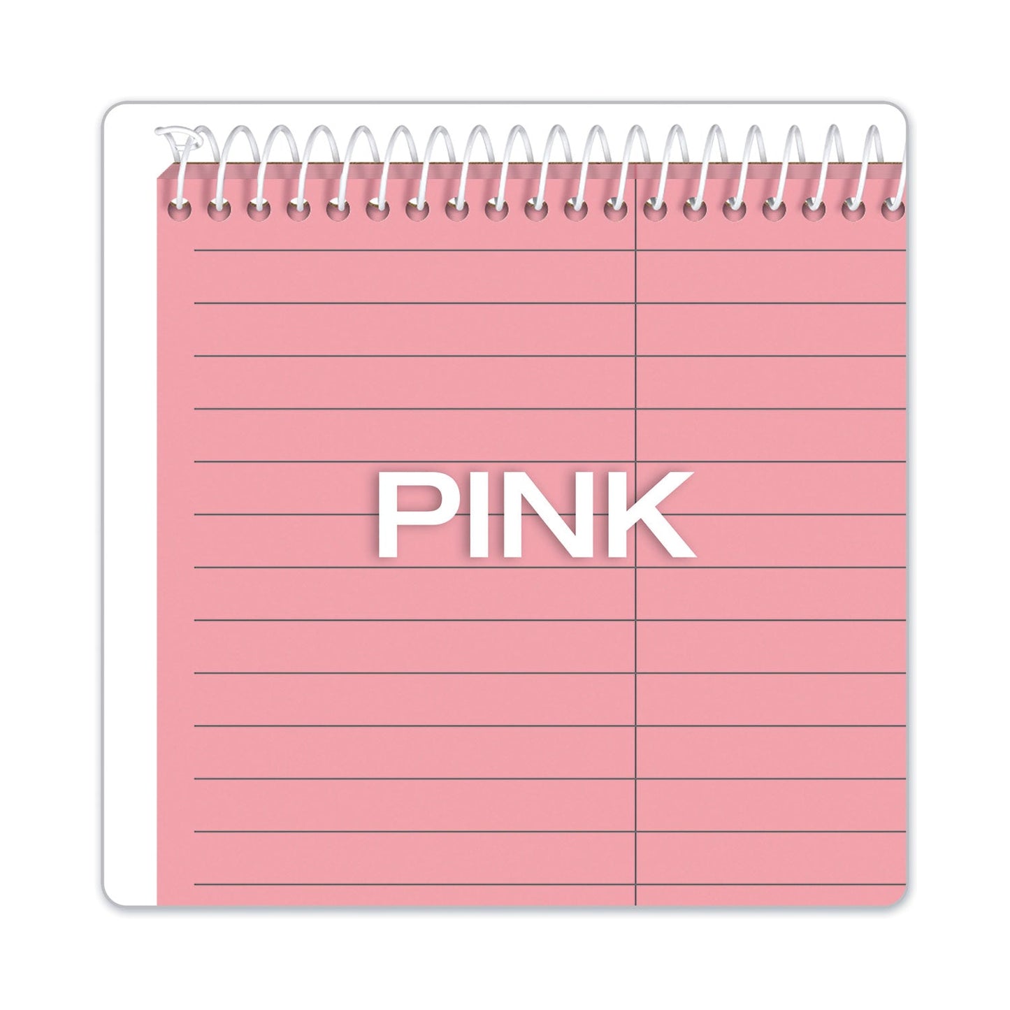 TOPS Prism Steno Pads, Gregg Rule, Pink Cover, 80 Pink 6 x 9 Sheets, 4/Pack