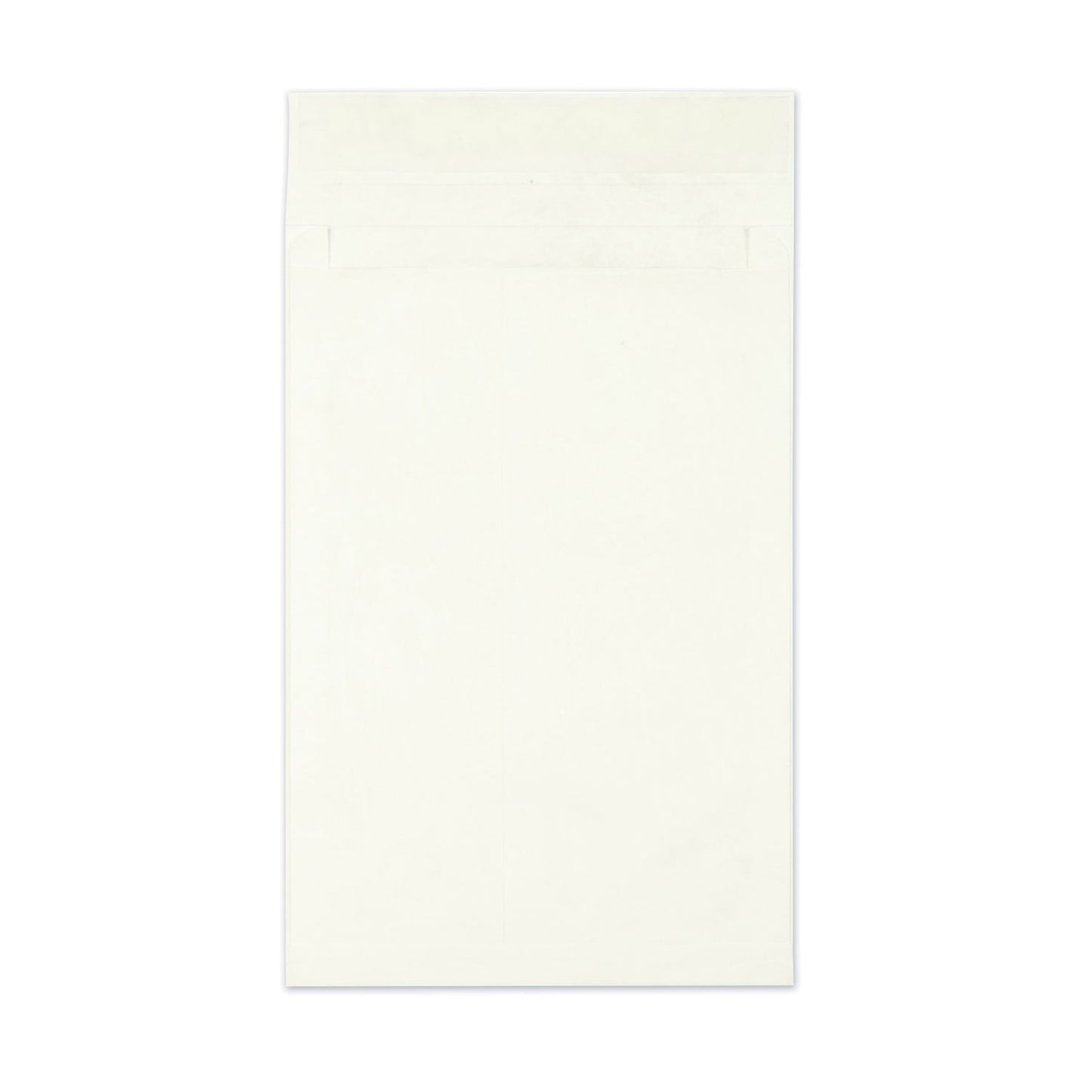 Survivor Heavyweight 18lb Tyvek Open End Expansion Mailers, #15 1/2, Cheese Blade Flap, Redi-Strip Closure, 12 x 16, White, 100/Carton