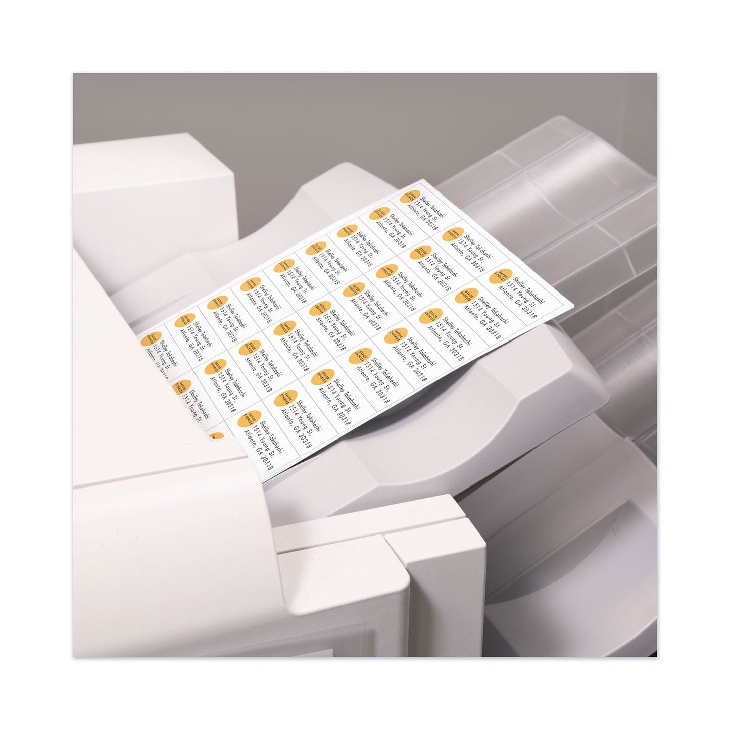 Avery Copier Mailing Labels, Copiers, 1 x 2.81, Clear, 33/Sheet, 70 Sheets/Pack