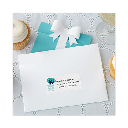 Avery Copier Mailing Labels, Copiers, 1.5 x 2.81, White, 21/Sheet, 100 Sheets/Box