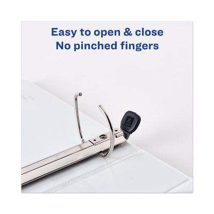 Avery Heavy-Duty View Binder with DuraHinge and One Touch EZD Rings, 3 Rings, 2" Capacity, 11 x 8.5, White
