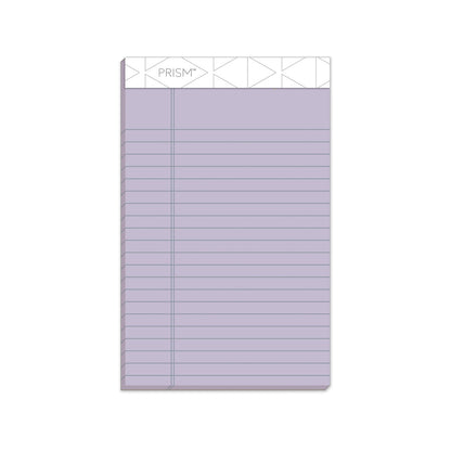 TOPS Prism + Colored Writing Pads, Narrow Rule, 50 Pastel Orchid 5 x 8 Sheets, 12/Pack