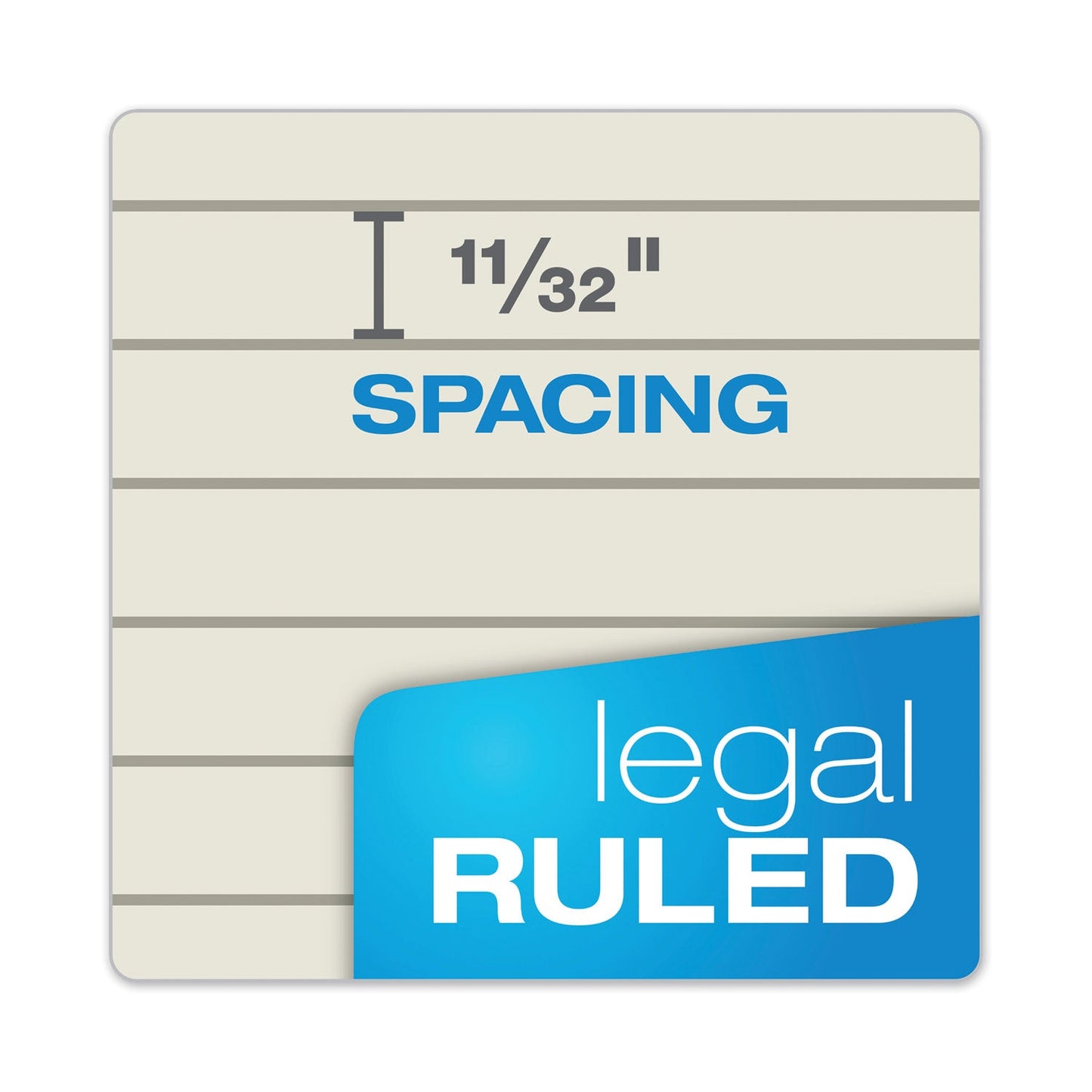 TOPS Prism + Colored Writing Pads, Wide/Legal Rule, 50 Pastel Ivory 8.5 x 11.75 Sheets, 12/Pack