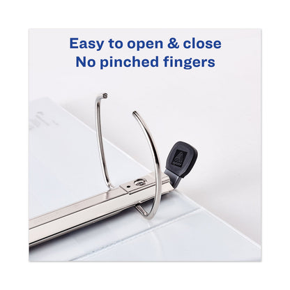 Avery Heavy-Duty View Binder with DuraHinge and Locking One Touch EZD Rings, 3 Rings, 5" Capacity, 11 x 8.5, White