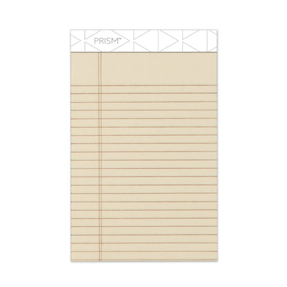 TOPS Prism + Colored Writing Pads, Narrow Rule, 50 Pastel Ivory 5 x 8 Sheets, 12/Pack