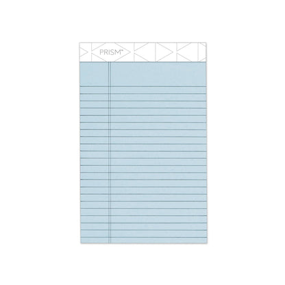 TOPS Prism + Colored Writing Pads, Narrow Rule, 50 Pastel Blue 5 x 8 Sheets, 12/Pack