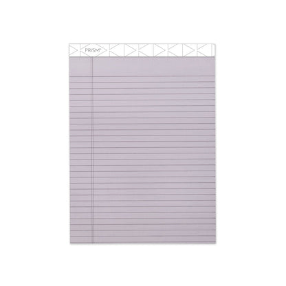 TOPS Prism + Colored Writing Pads, Wide/Legal Rule, 50 Pastel Orchid 8.5 x 11.75 Sheets, 12/Pack