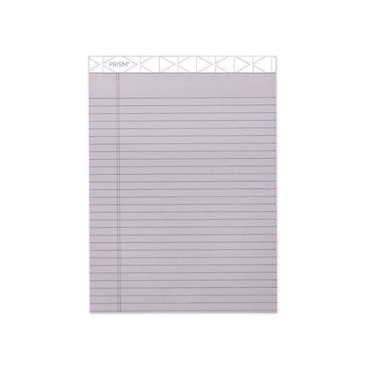 TOPS Prism + Colored Writing Pads, Wide/Legal Rule, 50 Pastel Orchid 8.5 x 11.75 Sheets, 12/Pack
