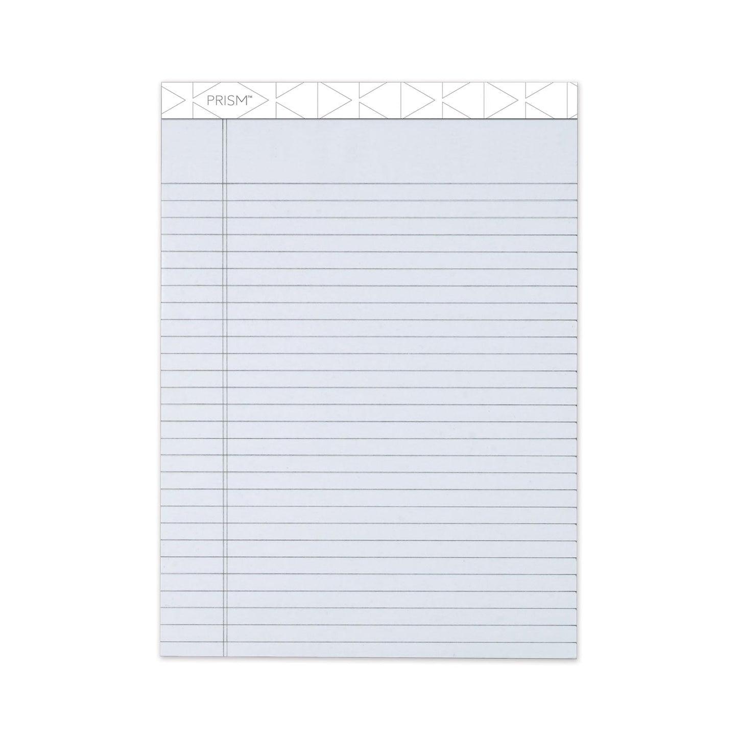 TOPS Prism + Colored Writing Pads, Wide/Legal Rule, 50 Pastel Gray 8.5 x 11.75 Sheets, 12/Pack