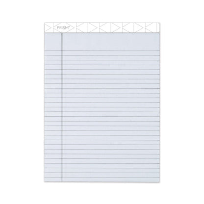 TOPS Prism + Colored Writing Pads, Wide/Legal Rule, 50 Pastel Gray 8.5 x 11.75 Sheets, 12/Pack