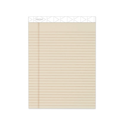 TOPS Prism + Colored Writing Pads, Wide/Legal Rule, 50 Pastel Ivory 8.5 x 11.75 Sheets, 12/Pack