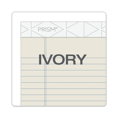 TOPS Prism + Colored Writing Pads, Narrow Rule, 50 Pastel Ivory 5 x 8 Sheets, 12/Pack