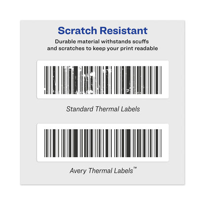 Avery Multipurpose Thermal Labels, 2.13 x 4, White, 140/Roll
