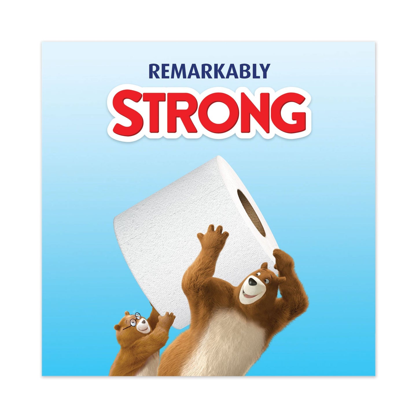 Charmin Essentials Strong Bathroom Tissue, Septic Safe, Individually Wrapped Rolls, 1-Ply, White, 451/Roll, 36 Rolls/Carton