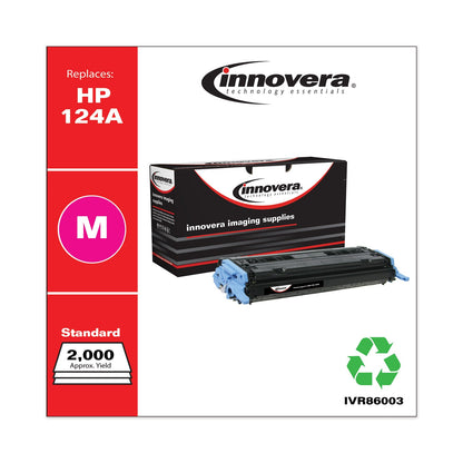 Innovera Remanufactured Magenta Toner, Replacement for 124A (Q6003A), 2,000 Page-Yield