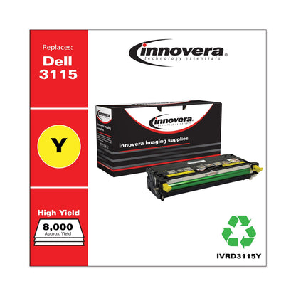 Innovera Remanufactured Yellow High-Yield Toner, Replacement for 310-8401, 8,000 Page-Yield