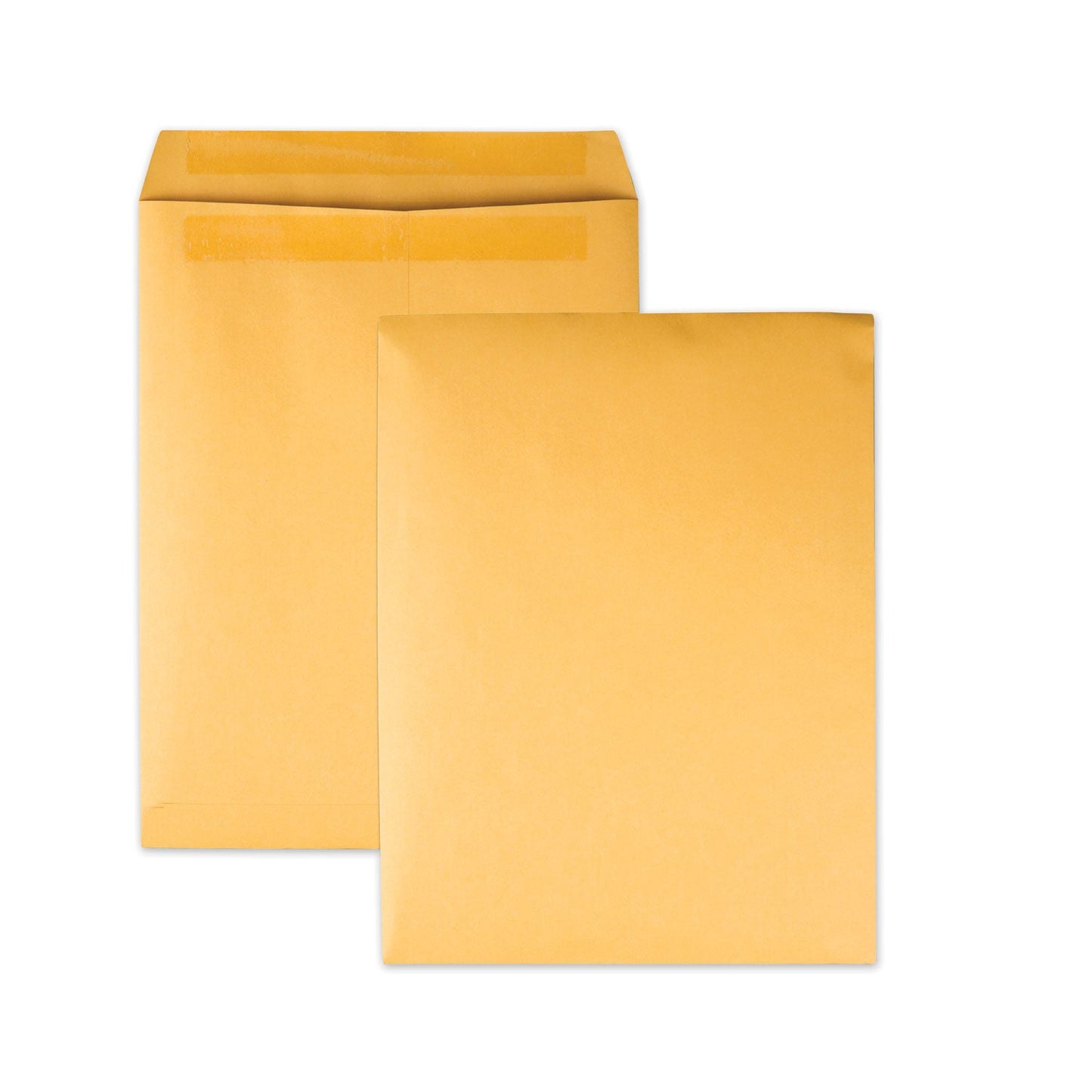 Quality Park Redi-Seal Catalog Envelope, #12 1/2, Cheese Blade Flap, Redi-Seal Adhesive Closure, 9.5 x 12.5, Brown Kraft, 100/Box